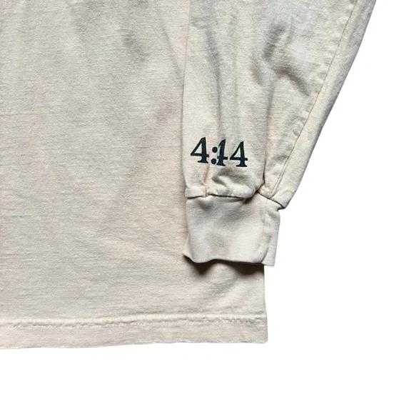 Jay-Z 4:44 Tour - Long Sleeve Crewneck T-Shirt Beige - Size Large